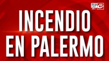Pánico en Palermo: dramático incendio en un piso 14 y fuerte operativo de rescate
