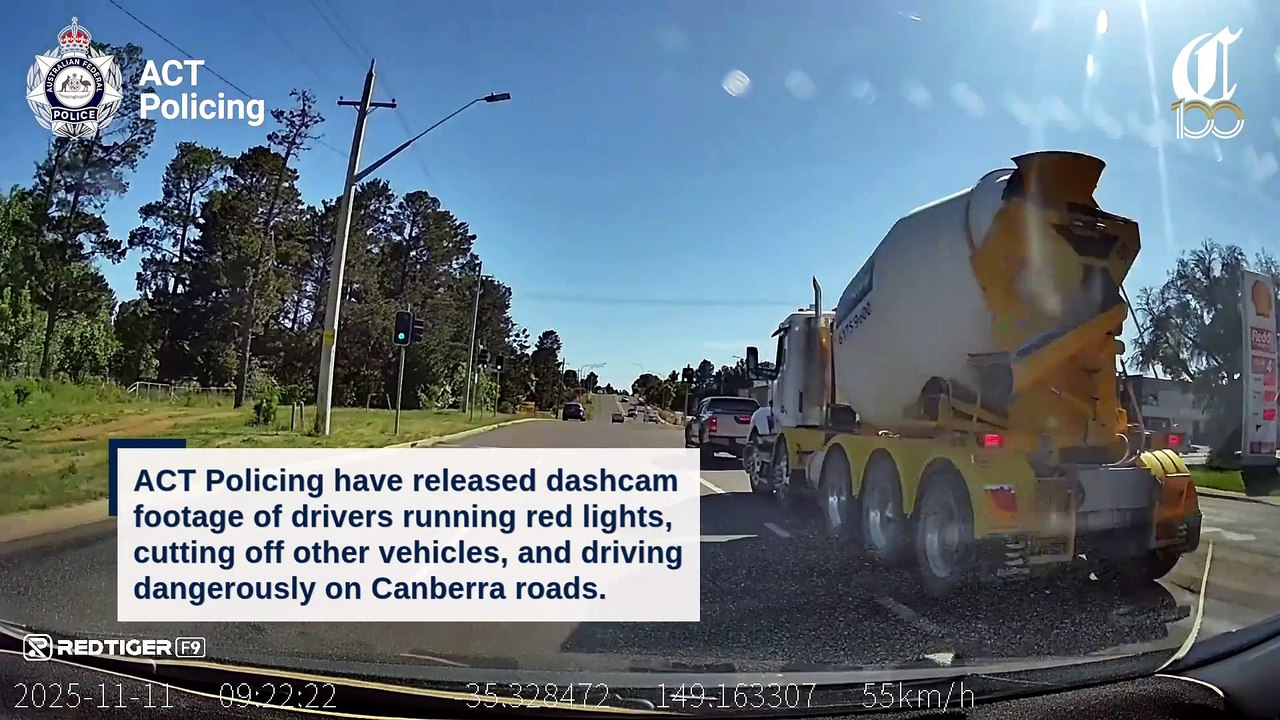Canberra's dangerous drivers captured on dashcams