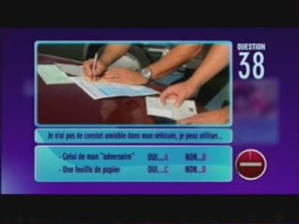 code de la route émission TF1 Partie 2
