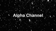 Realistic Falling Snow Animation with Transparent Background