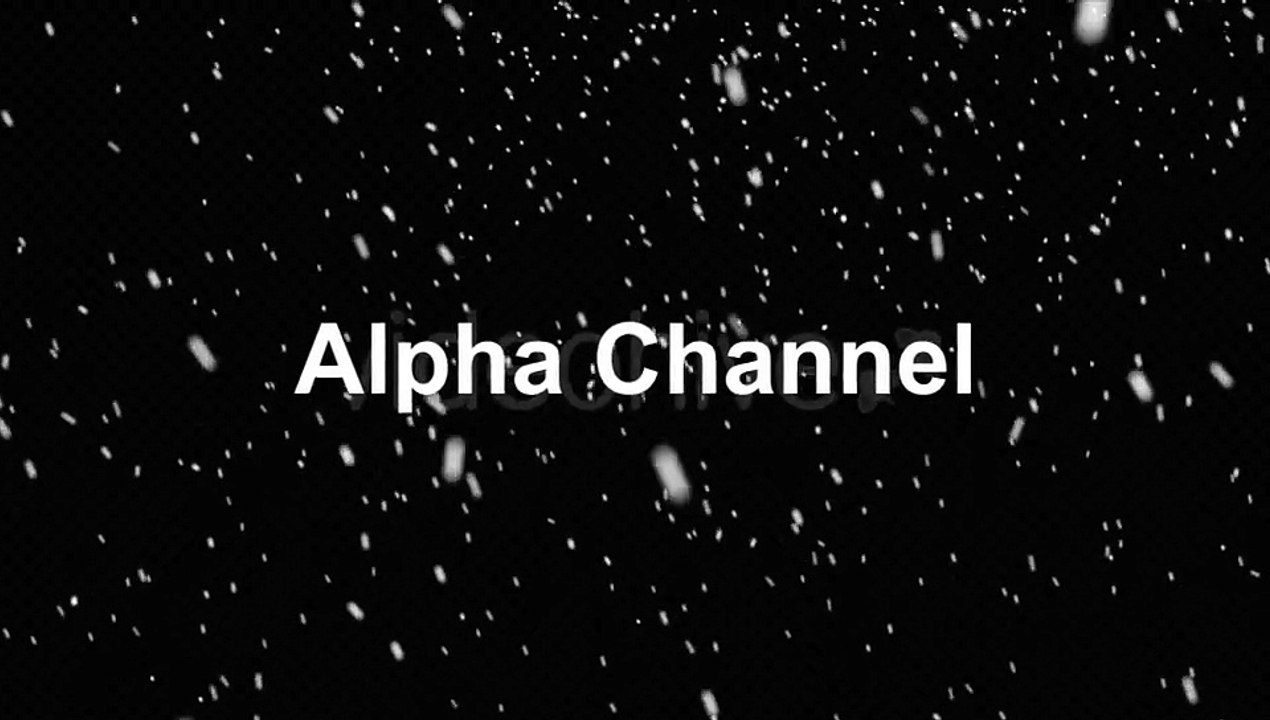 Realistic Falling Snow Animation with Transparent Background