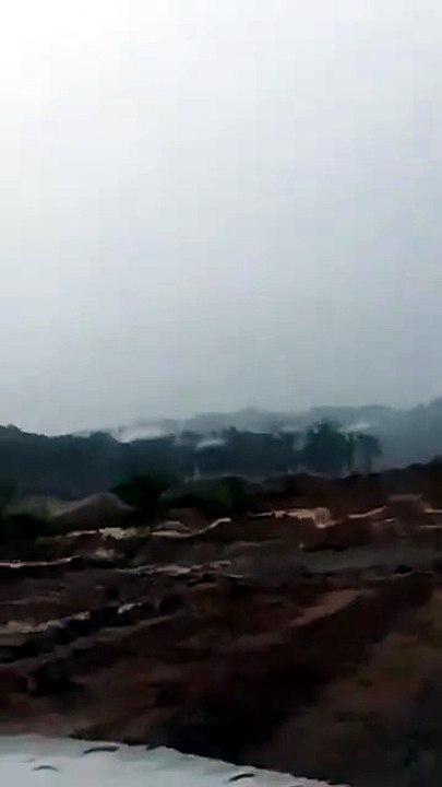 Intense Downpour at Kalimantan Mining Site, Indonesia #Borneo #Mining #Rain