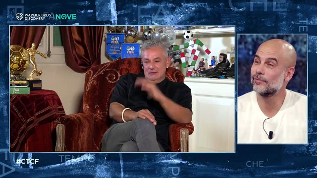 VIDEO | Guardiola da Fazio: Parlo bene l'italiano grazie a De Gregori . Poi l'abbraccio virtuale con Baggio: Allenare in Italia? Sì, con Roby vice