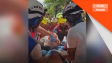 Pengawal keselamatan selamat selepas 8 hari terperangkap