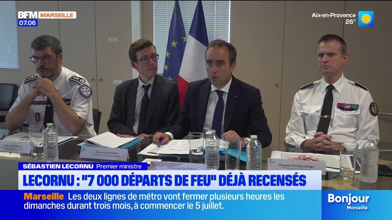 Lecornu : "7 000 départs de feu" déjà recensés