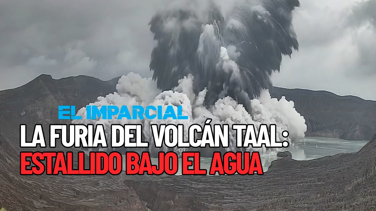 Así fue la erupción submarina del volcán Taal en Filipinas