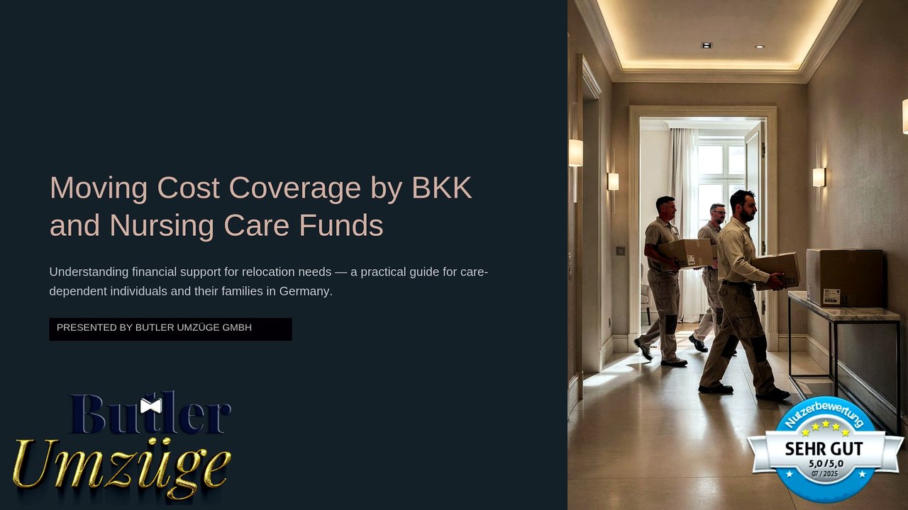 Moving Cost Coverage by Nursing Care Funds🚑Butler Umzüge GmbH➡️Günstige📞Angebote für Umzug