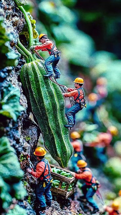 Jab Sabziyan Bani Pahar! 🏔️ Mini Workers Big Job