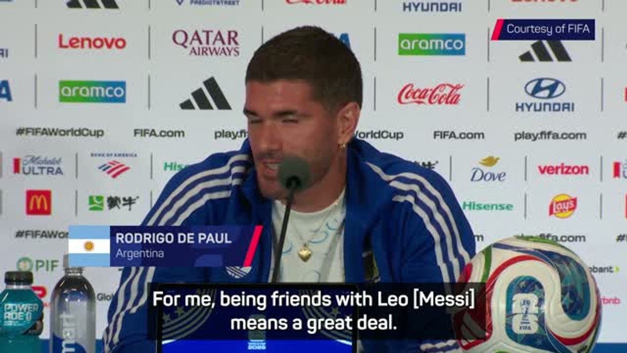 De Paul opens up on friendship with Messi