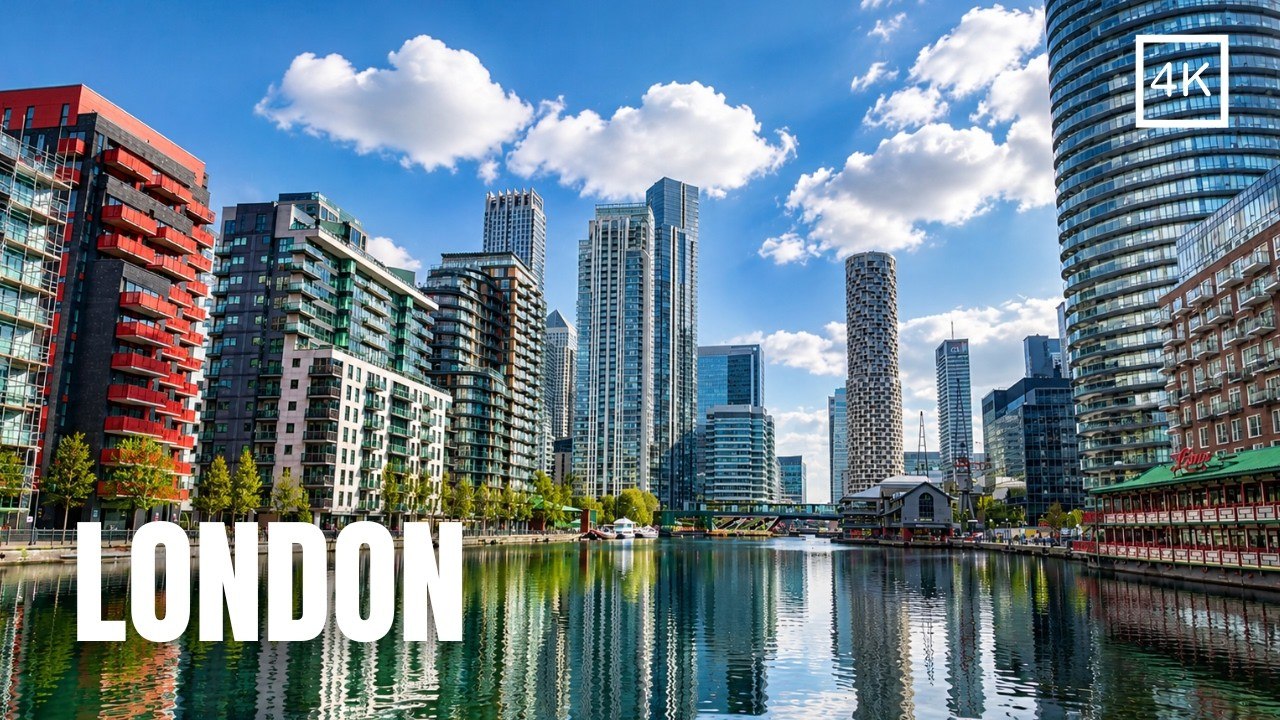 Canary Wharf Walking Tour: Exploring London's Modern Financial District [4K]