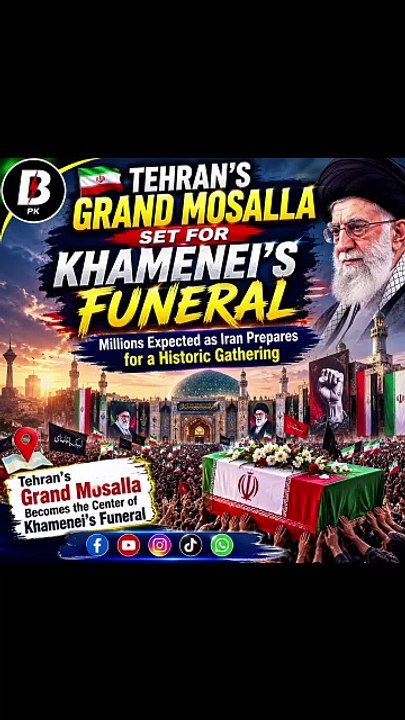 Grand Mosalla readies for khamenei Funeral