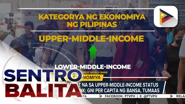 Pagiging upper-middle income country ng Pilipinas, inaasahang makabubuo ng mas maraming trabaho sa mga Pilipino ayon sa DEPDev | ulat ni Cleizl Pardilla