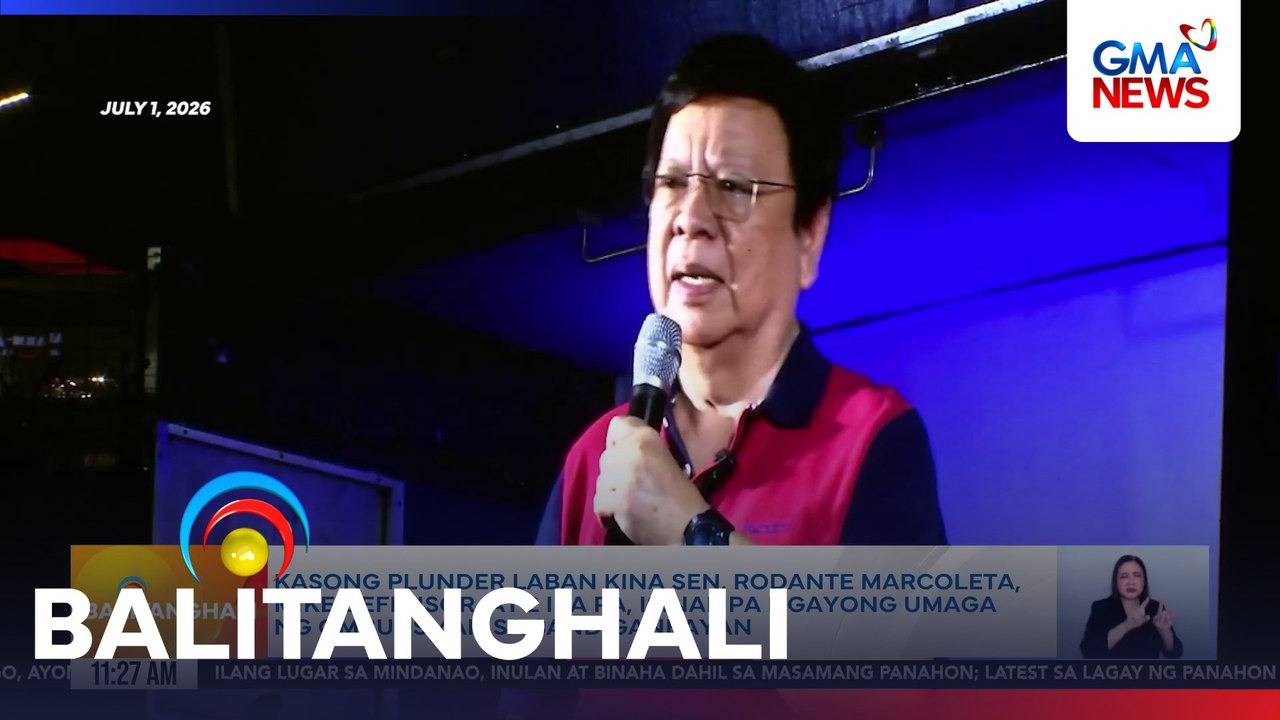 Kasong plunder laban kina Sen. Rodante Marcoleta, Mike Defensor at 2 iba pa | Balitanghali