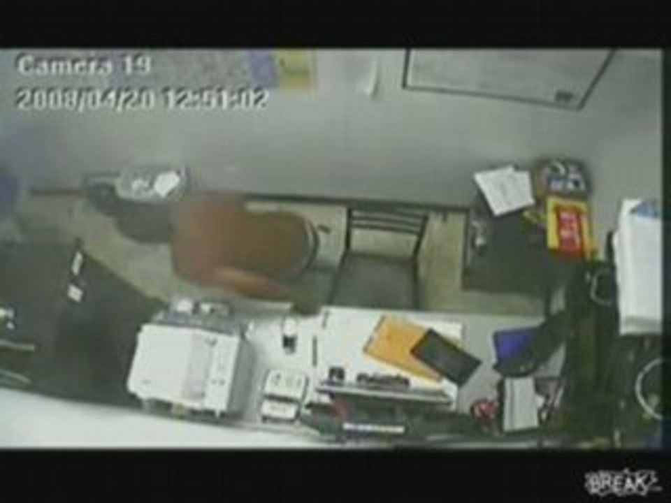 Idiot Fires Shotgun In Office