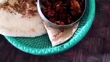 My chicken fry and rice roti