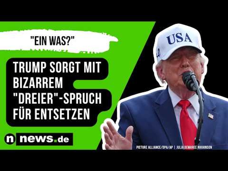 'Ein was?' - Trump sorgt mit bizarrem 'Dreier'-Spruch für Entsetzen