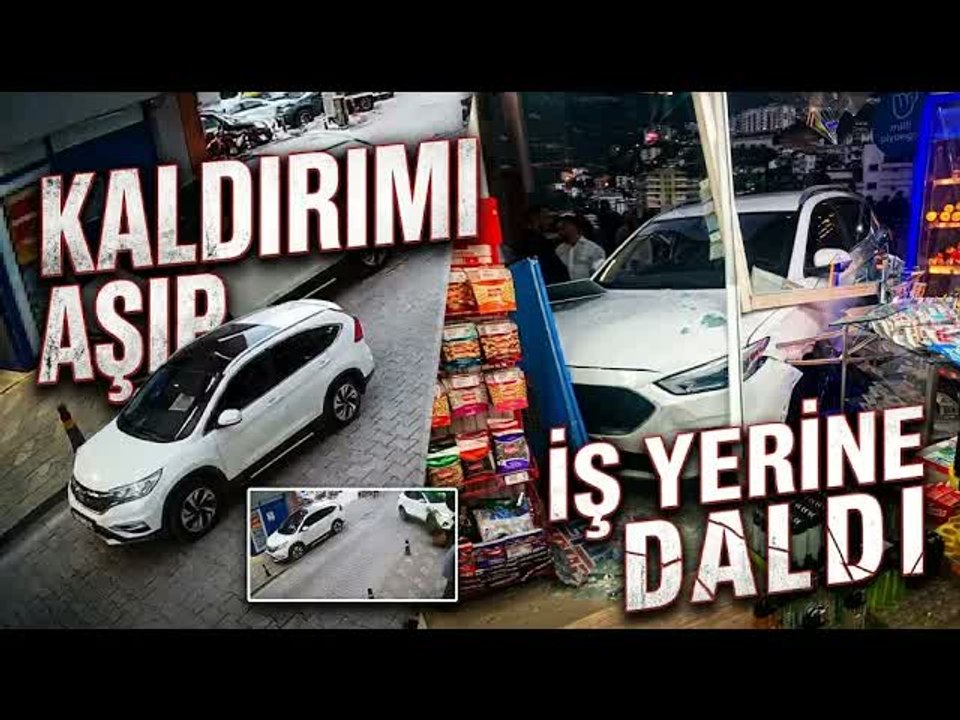 Otoparktan Çıkarken Kontrolü Kaybetti, Dükkâna Daldı!