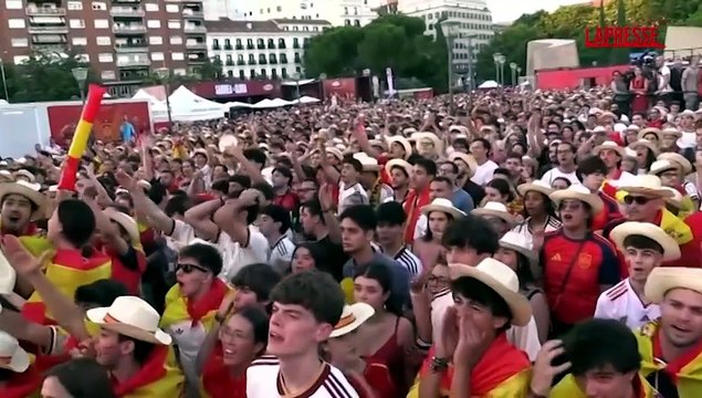 Mondiali, Spagna-Austria 3-0: a Madrid esplode la gioia dei tifosi