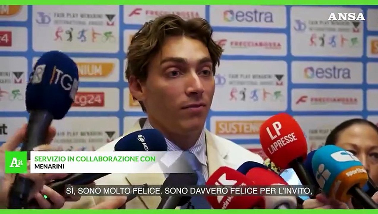 Duplantis: "Lo sport è uno specchio della vita, è fatto per il Fair Play"