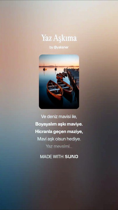 Yaz Aşkıma