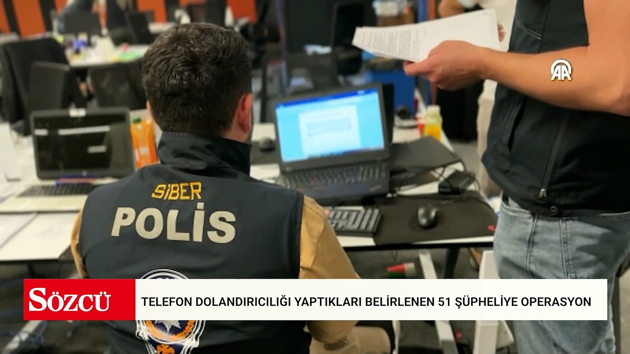 İstanbul'da uluslararası telefon dolandırıcılığı yaptıkları belirlenen 51 şüpheliye operasyon