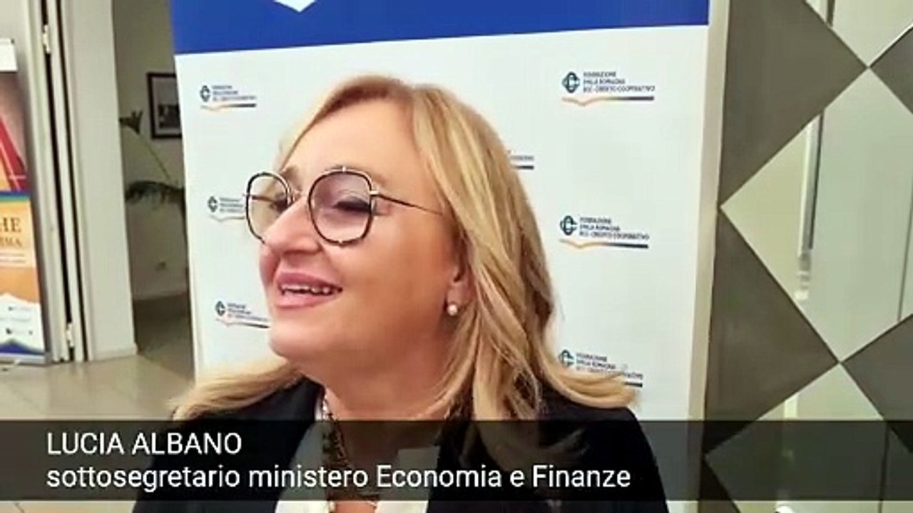 Convegno Bcc, intervista al sottosegretario Lucia Albano