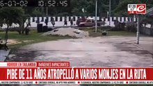 Nene le sacó la camioneta al padre, chocó y mató a varias personas