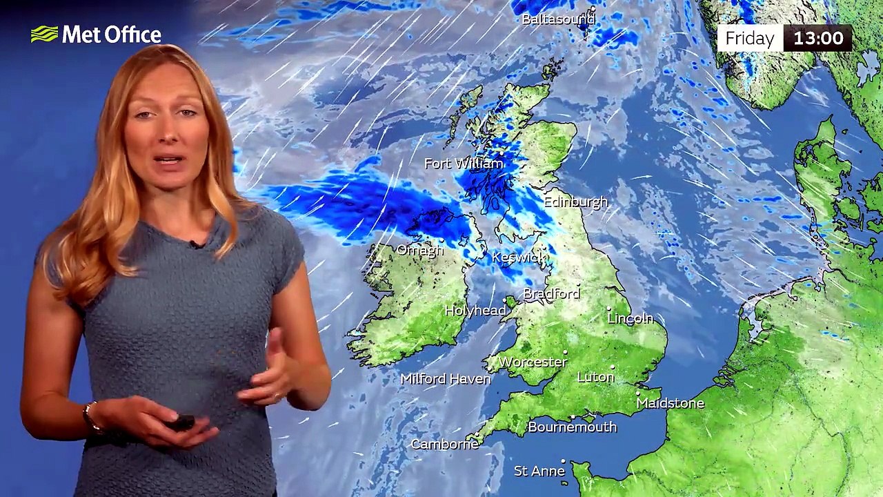 Met Office Friday Afternoon Weather Forecast  03/07/2026