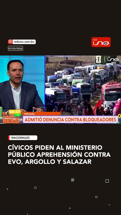 Cívicos piden al Ministerio Público aprehensión contra Evo, Argollo y Salazar