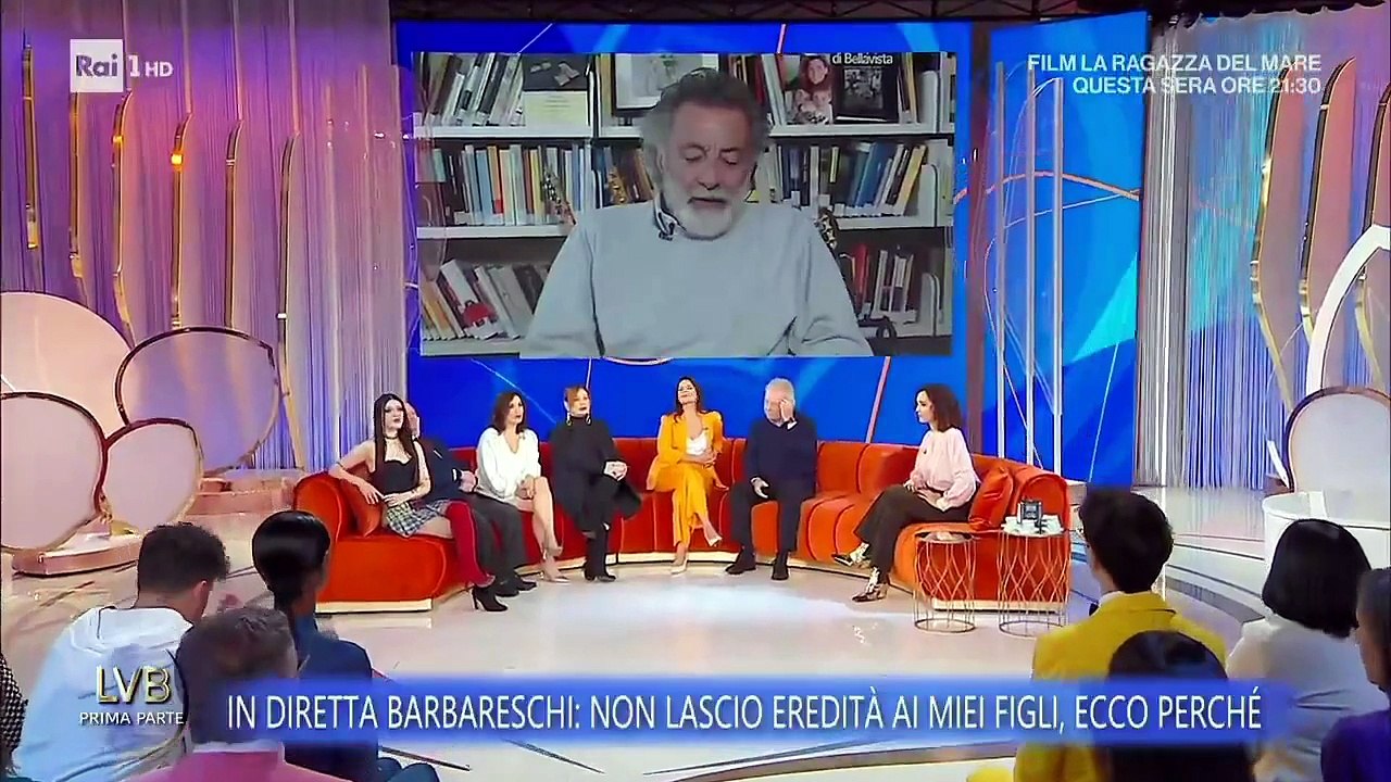 Barbareschi a La Volta Buona: "Ecco perché non lascio eredità ai miei figli"