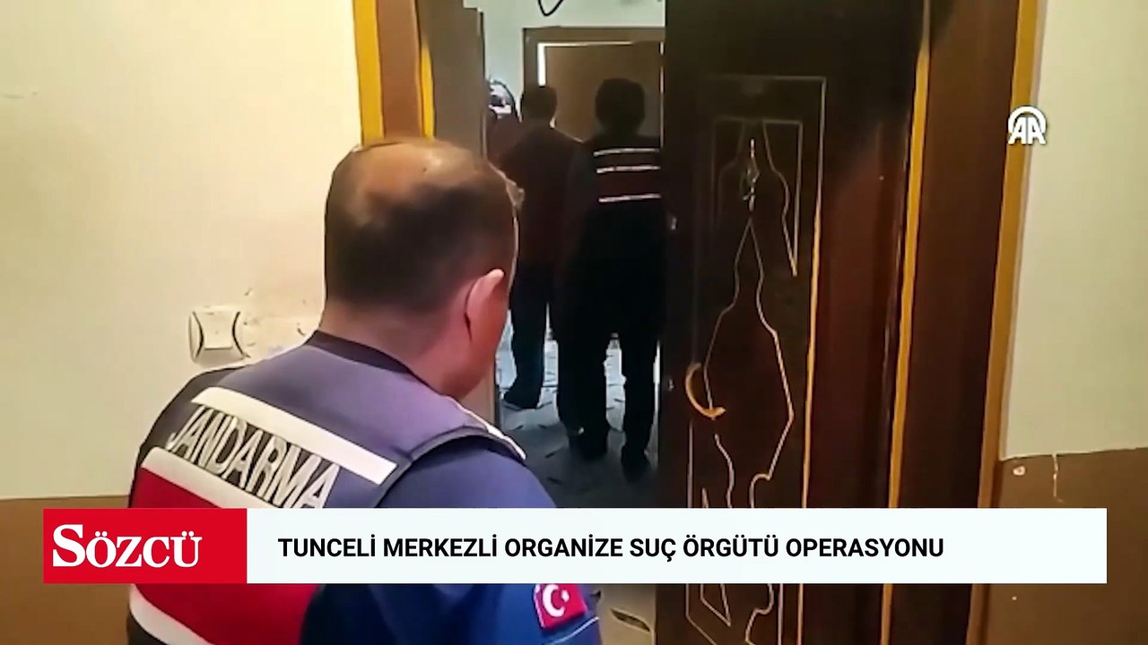 Tunceli merkezli organize suç örgütü operasyonu