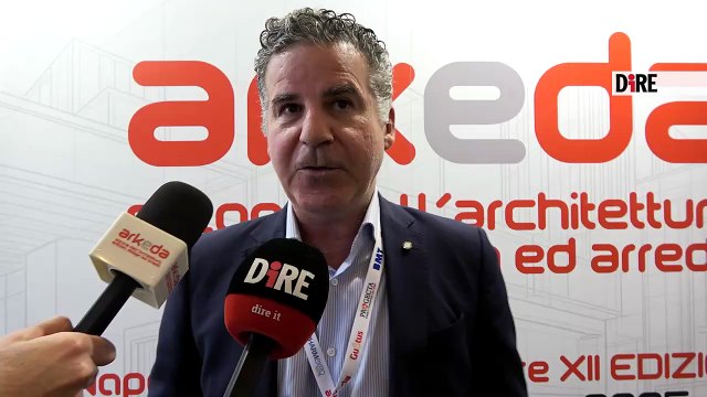 Stefano Iaquinta, vicepresidente dell'Ordine degli Ingegneri della provincia di Napoli, ad Arkeda