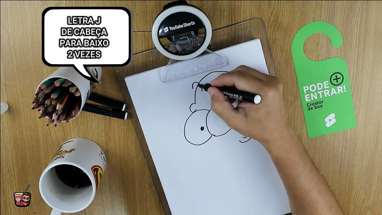 Te Desafio a Desenhar o Homer Simpson em Poucos Minutos! 🍩🔥 Será Que Você Consegue_#homersimpsons