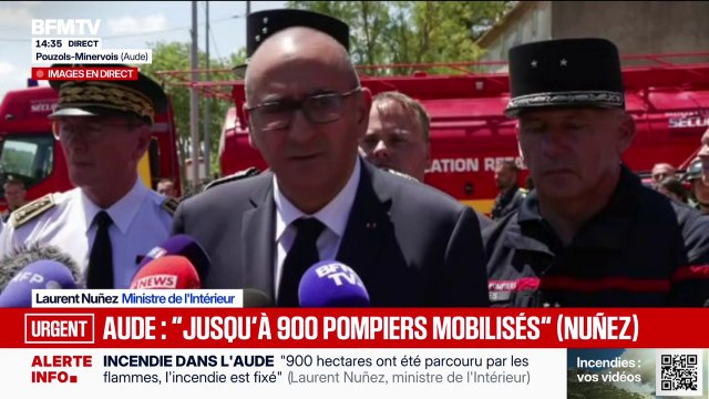 Incendies: Hier, il y a eu 26 départs de feu en simultané , affirme le ministre de l'Intérieur Laurent Nuñez