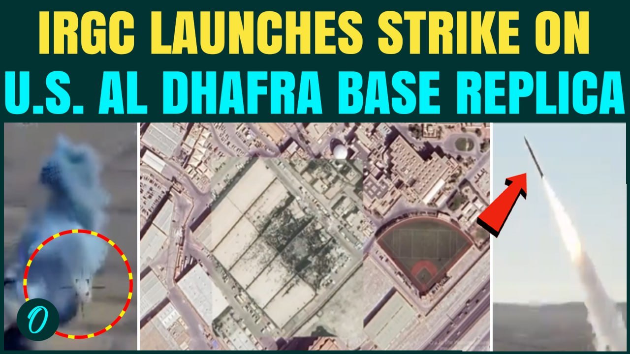 Iran FIRES Ballistic Missiles At U.S. Base Replica: Massive Strike SHATTERS Al Dhafra MOCK Site