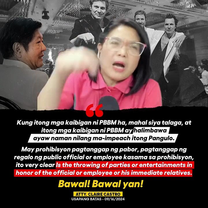 Atty. Claire Castro Warns Pres. Marcos Jr: Accepting Duran Duran Concert Gift Violates Republic Act 6713 [Full Movie]