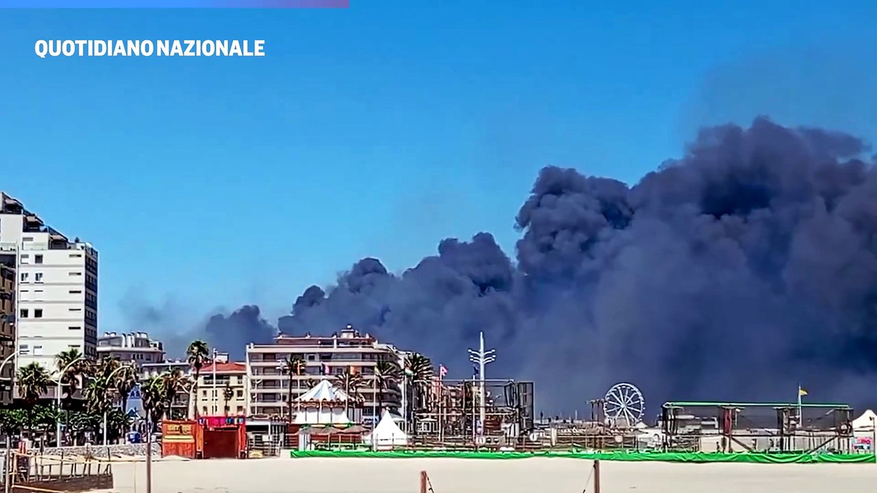 Fiamme a  Canet-en-Roussillon