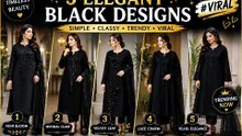5 Beautiful and elegant  black dress desig ns