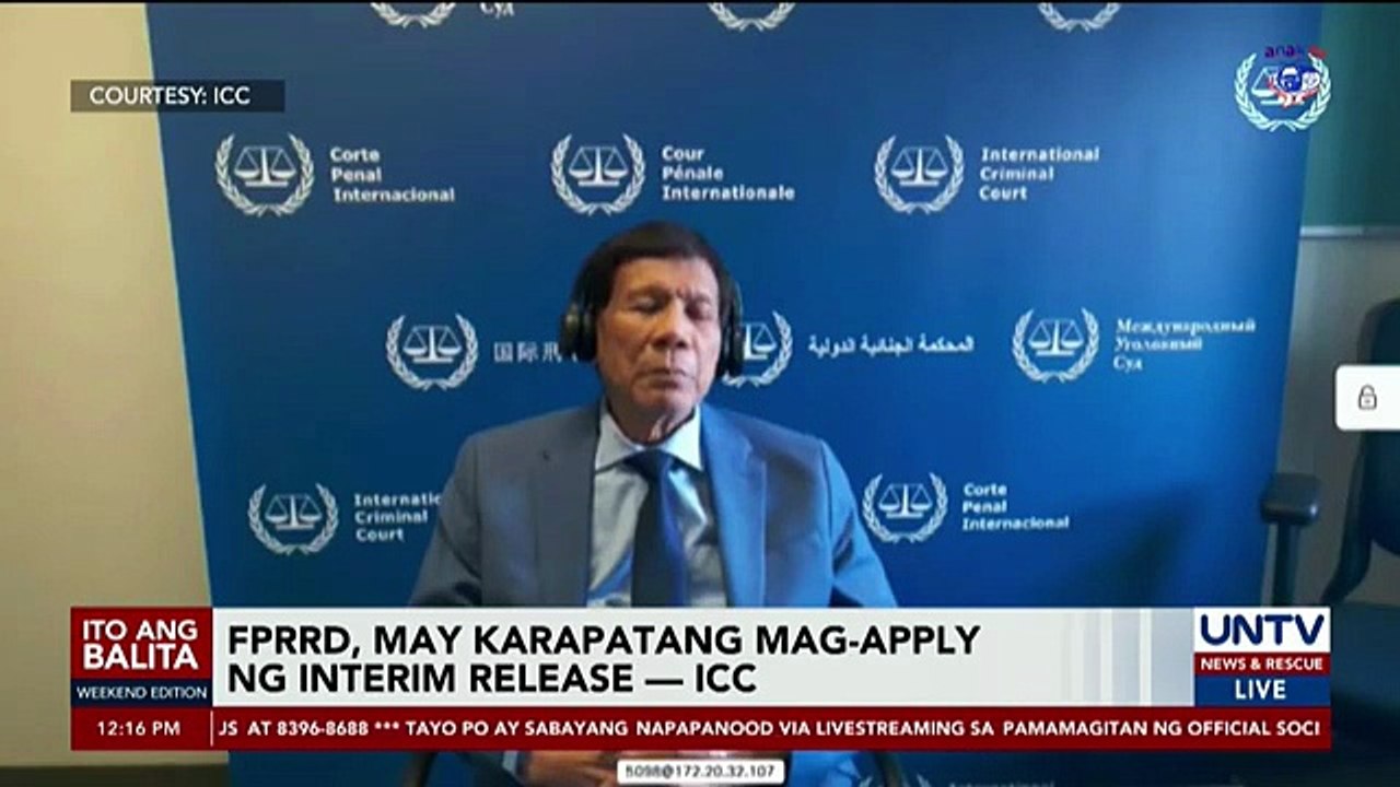 Pag-aapply upang pansamantalang makalaya, karapatan ni FPRRD ayon sa ICC [Full Movie]
