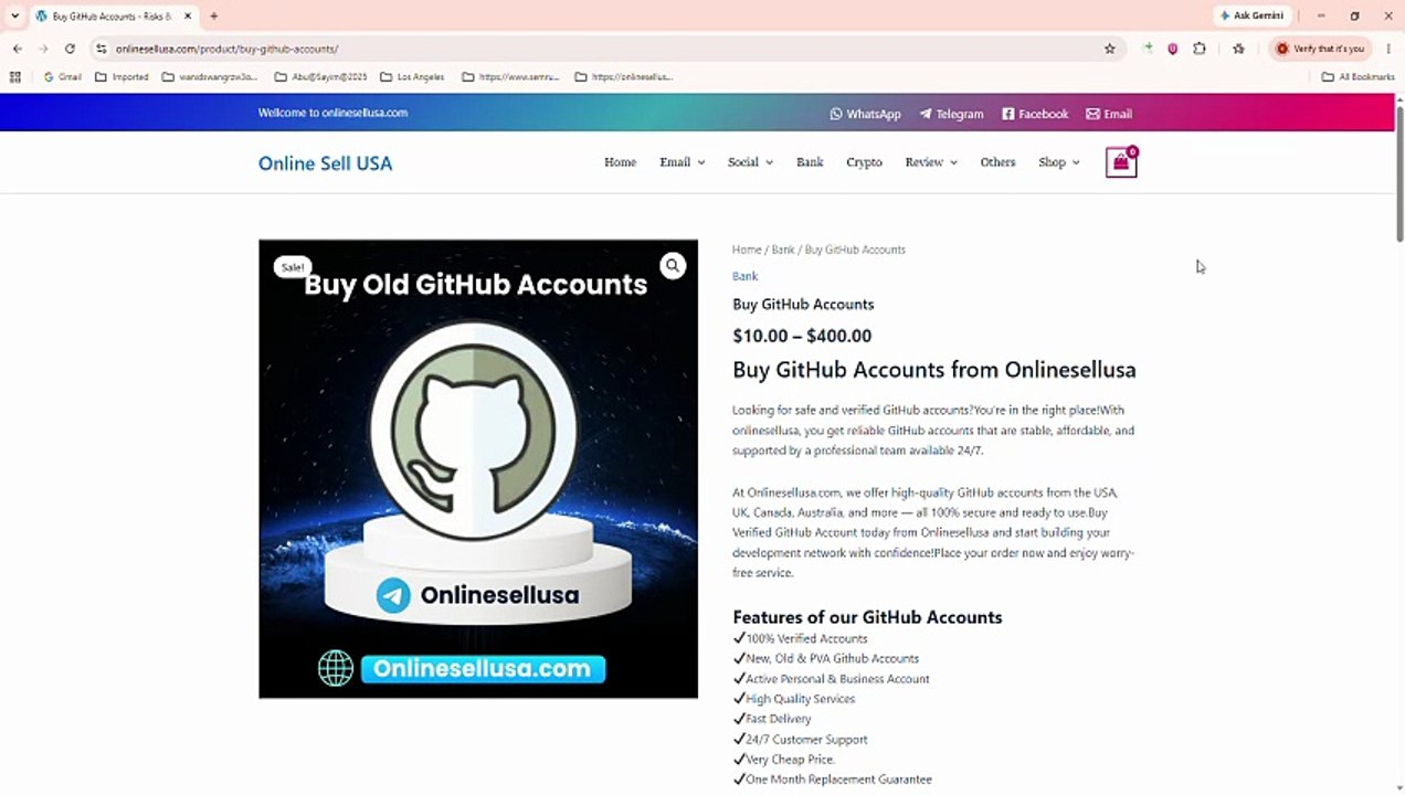 Top 10 Sites To Buy Old Github Accounts In 15-26