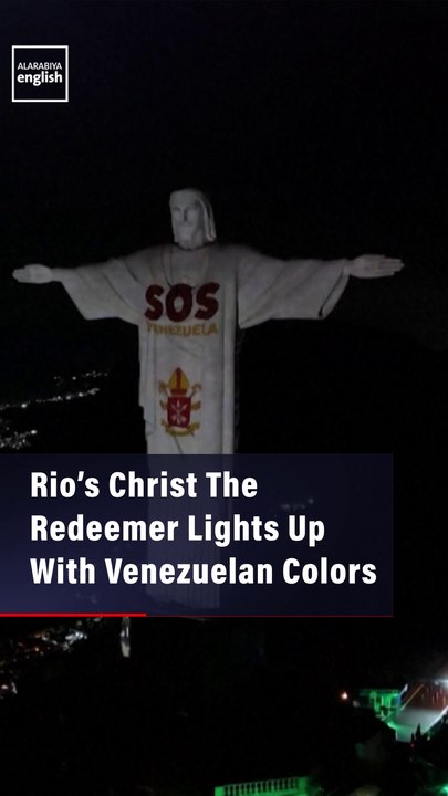 Rio’s Christ The Redeemer Lights Up With Venezuelan Colors