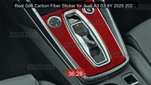 Real Soft Carbon Fiber Sticker for Audi A3 S3 8Y 2025 2026 LHD RHD ... -- Top Rated 2026 | Buy Now!