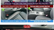 2Pcs Car Seat Gap Filler Seat Crevice Storage Box Bag Between ... -- Hot Deal 2026 | Limited Offer!