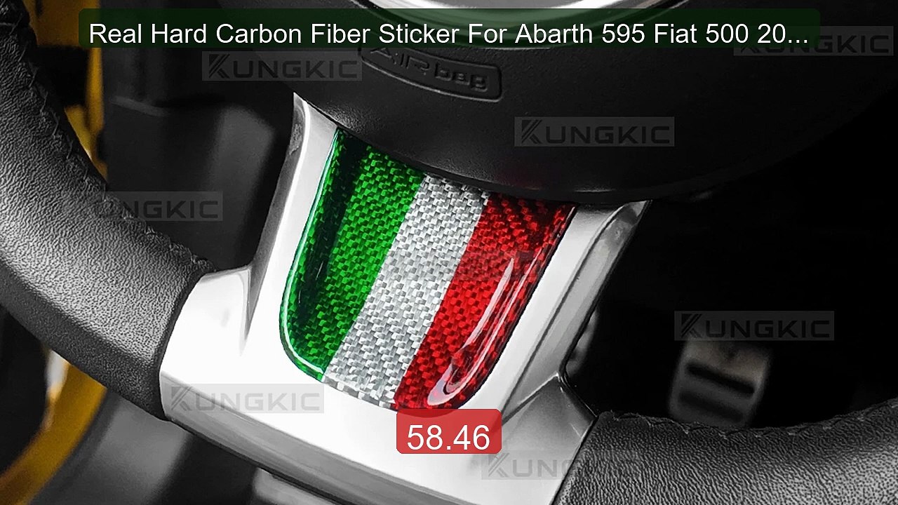 Real Hard Carbon Fiber Sticker For Abarth 595 Fiat 500 2020 2... -- Amazing Value 2026 | Must Have!