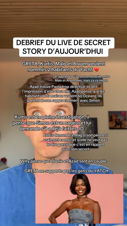 DEBRIEF DU LIVE DE SECRET STORY 👁️