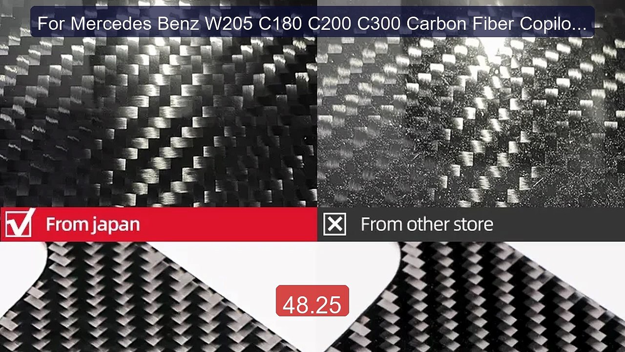 For Mercedes Benz W205 C180 C200 C300 Carbon Fiber Copilot ... -- Top Pick 2026 | Unbeatable Price!