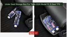 Under Seat Storage Box For Tesla 2026 Model YL 6-Seat TPE Dra... -- Amazing Value 2026 | Must Have!