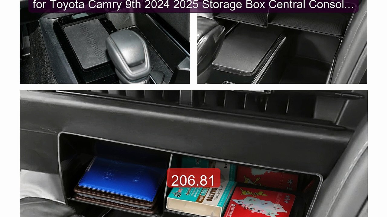 for Toyota Camry 9th 2024 2025 Storage Box Central Console Tidying... -- Best Deal 2026 | Shop Now!