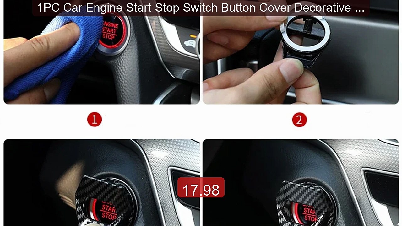 1PC Car Engine Start Stop Switch Button Cover Decorative Auto Acces... -- Top Rated 2026 | Buy Now!