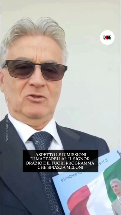 “Aspetto le dimissioni di Mattarella”: il signor Orazio e il fuori programma che spiazza Meloni